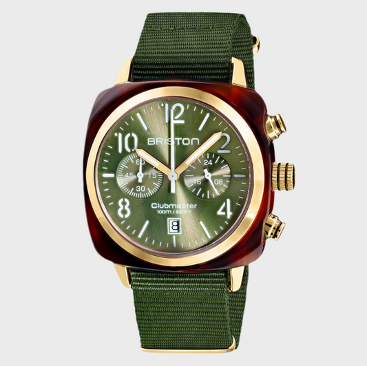 CLUBMASTER CLASSIC - CHRONO - GOLD - VERDE OLIVA