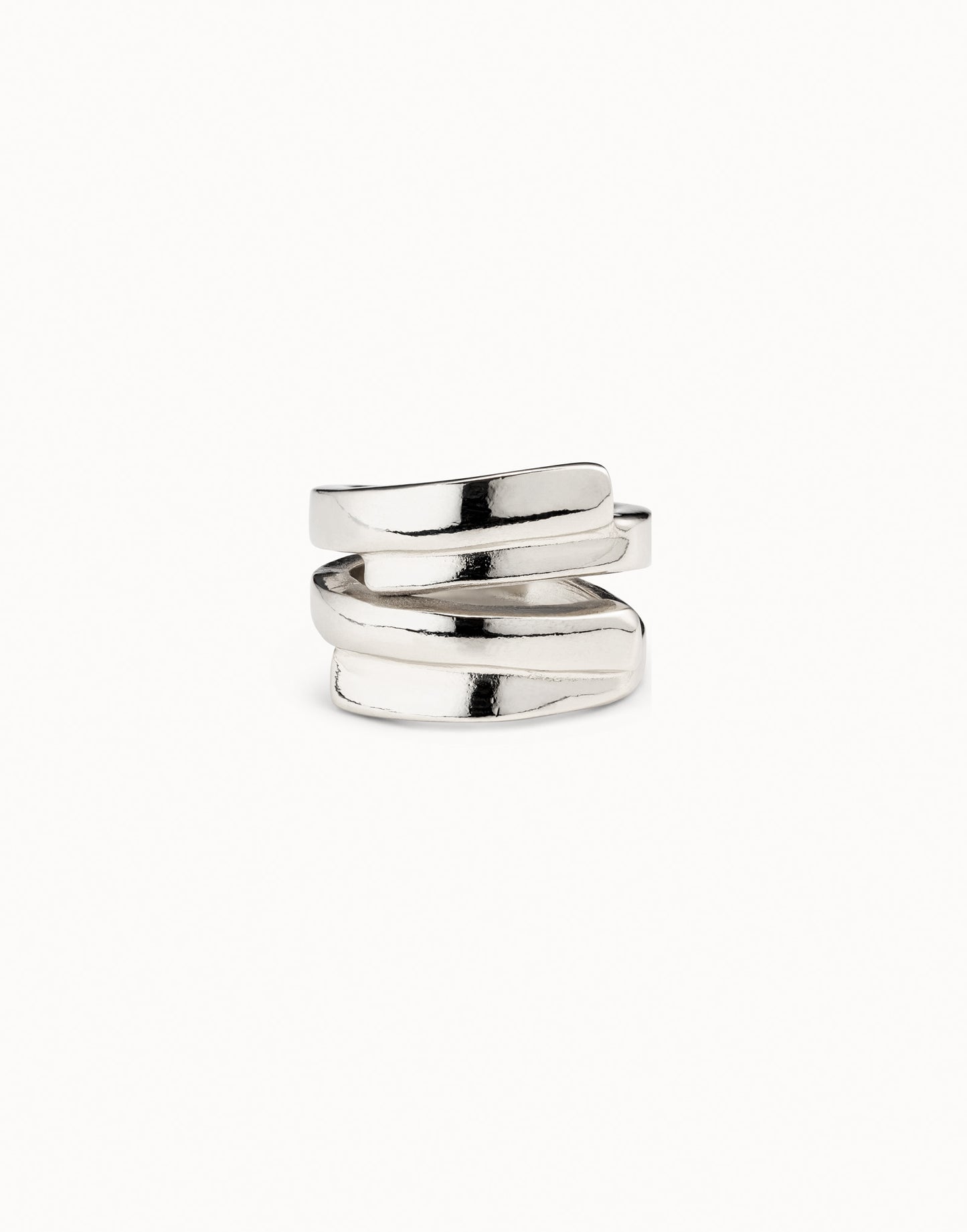 Irregular sterling silver plated ring