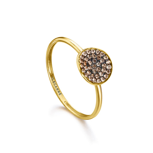 ANILLO VITA ORO & DIAMANTES BROWN