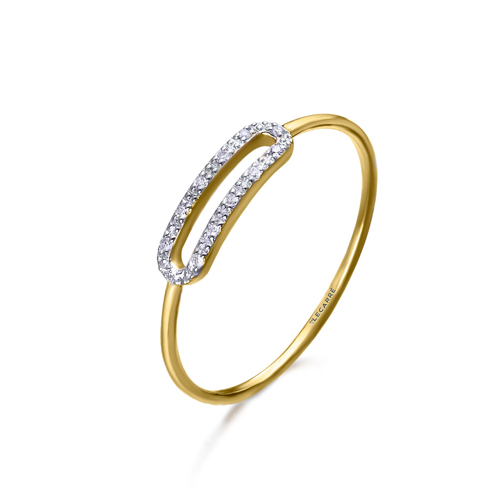 ANILLO HEBILLA ORO & DIAMANTES