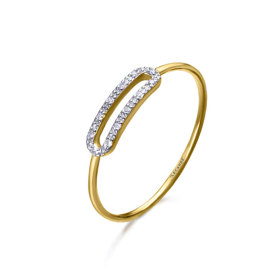 ANILLO HEBILLA ORO & DIAMANTES