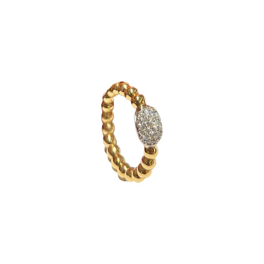 ANILLO ORO AMARILLO 18K Y DIAMANTES