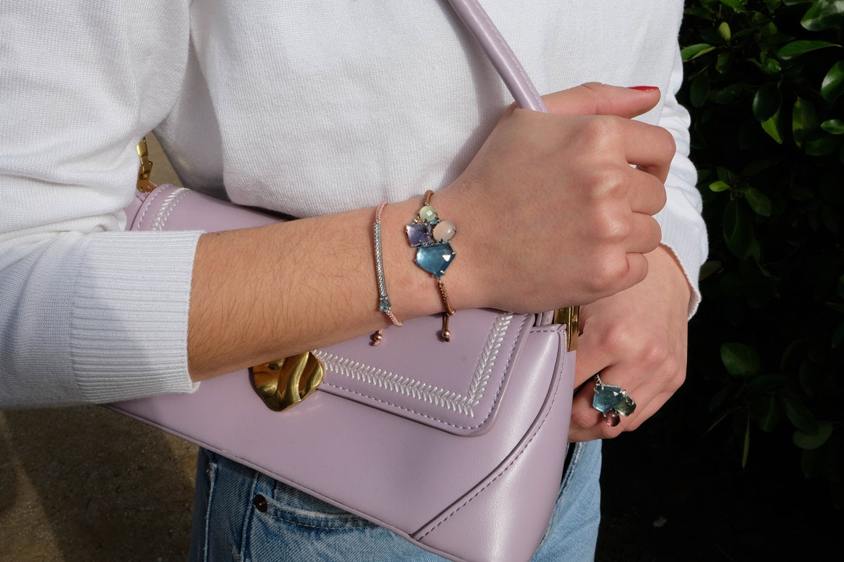 Pulsera Diana Cuarzo Rosa