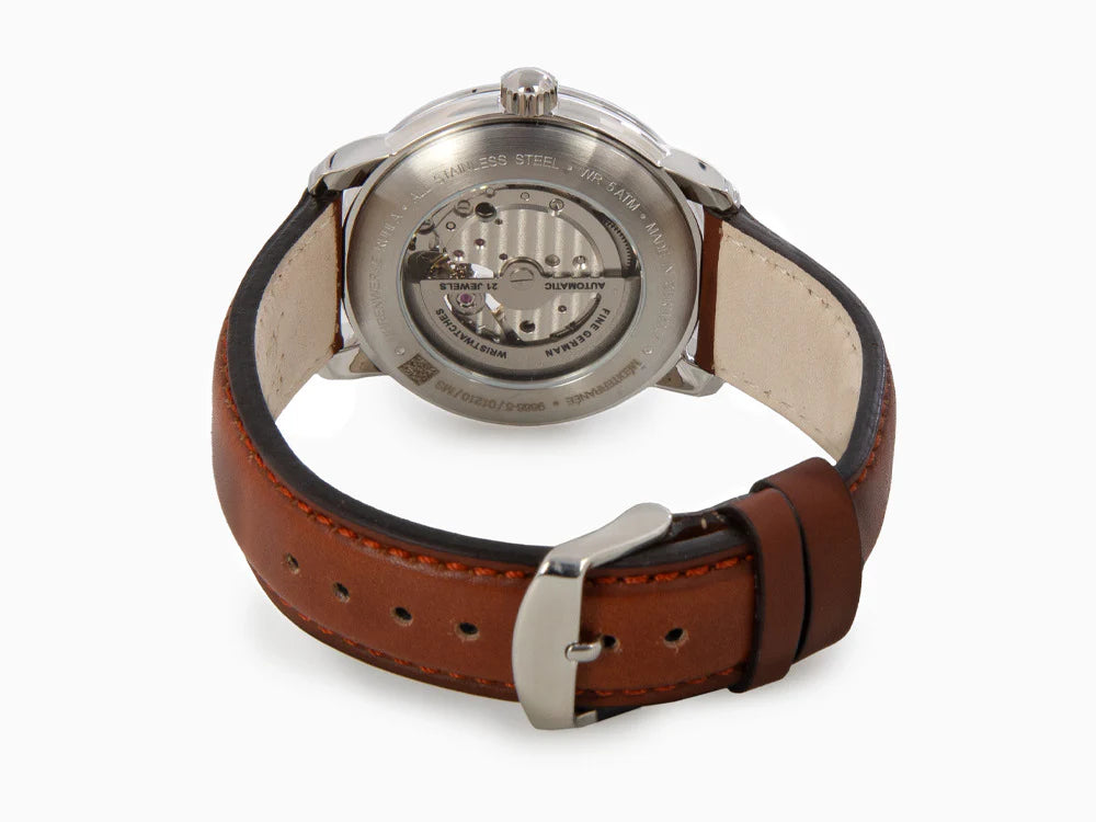 Zeppelin Méditerranée with Open Heart Automatic Watch, Beige, 40 mm, 9666-5