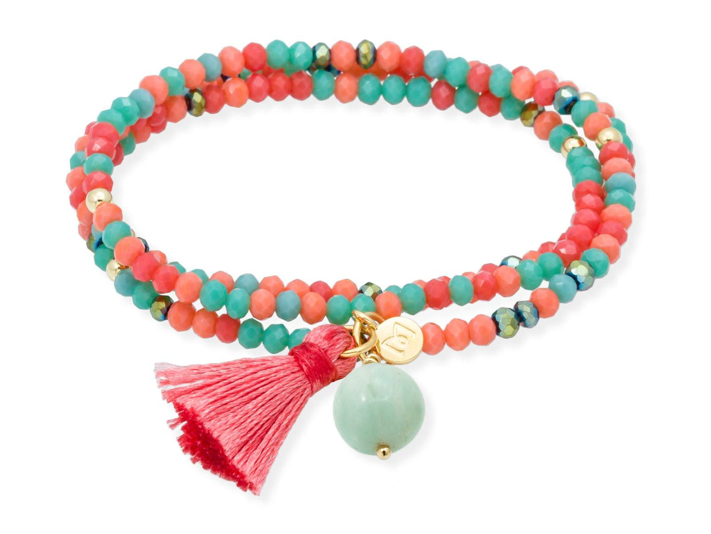 Pulsera ZEN MANDARINA con piedra natural