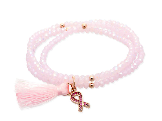 Pulsera ZEN Rosa en plata rosa